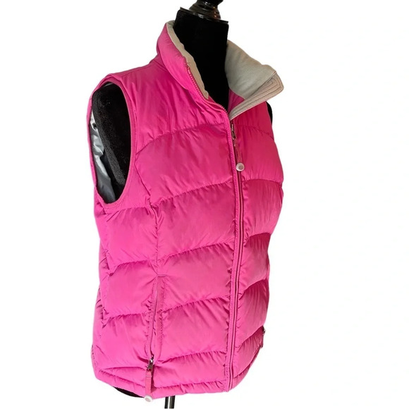 L.L. Bean 80% Goose Down Puffer Vest Pink Women Small - Picture 3 of 8